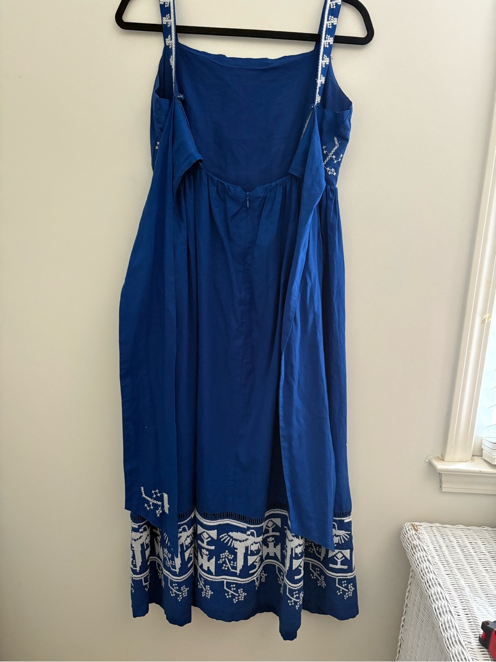 Farm Rio Embroidered Linen Blend Maxi Dress - Women - Picture 5 of 6